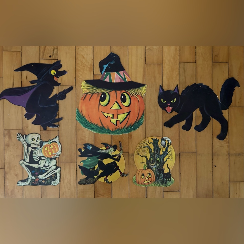 Vintage 60’s/ 70’s Halloween Wall Art ! AMAZING !